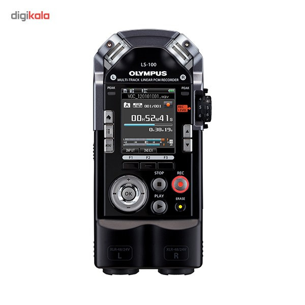 ضبط کننده دیجیتالی صدا الیمپوس مدل LS-100 به همراه کیت اتصال به دوربین