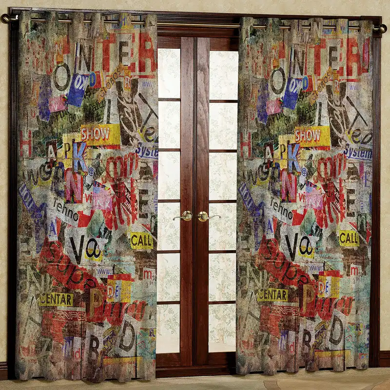 پرده مدل مخمل پانچی کد 2609 سایز 200x140 سانتی متر