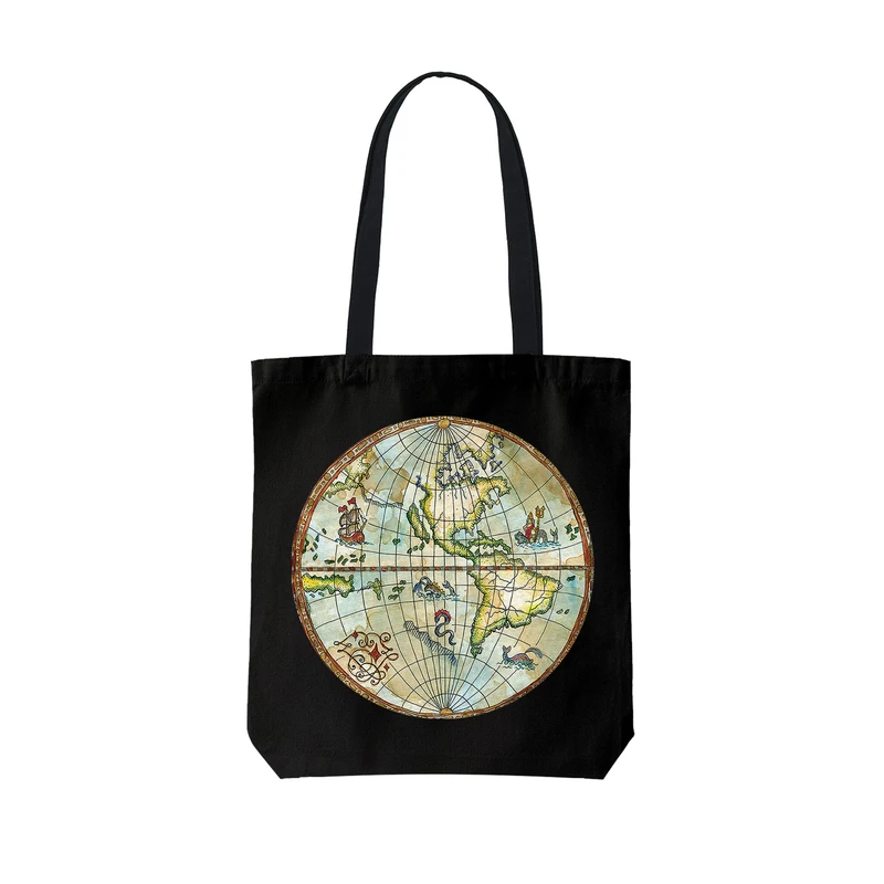 ساک خرید ترمه طراحان ایده مدل نقشه زمین کد cfp1401 - L