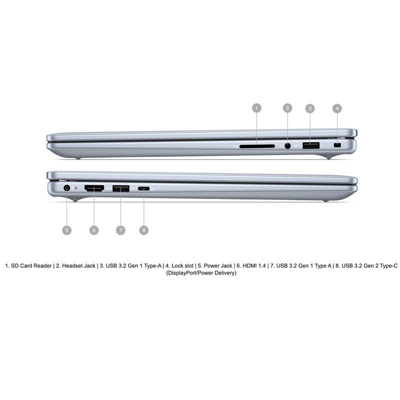 لپ تاپ 14 اینچی دل مدل Inspiron 5440-Core 7 150U-16GB DDR5 5200MHz-1TB SSD-IPS-Backlit-Fingerprint
