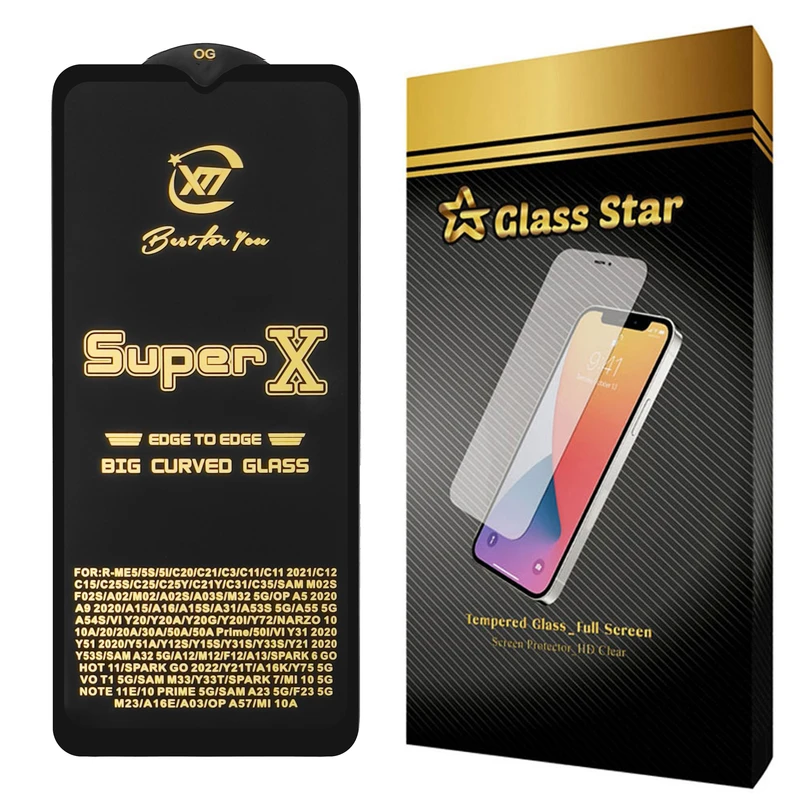محافظ صفحه نمایش گلس استار مدل SUPERX مناسب برای گوشی موبایل شیائومی Redmi 11 Prime 