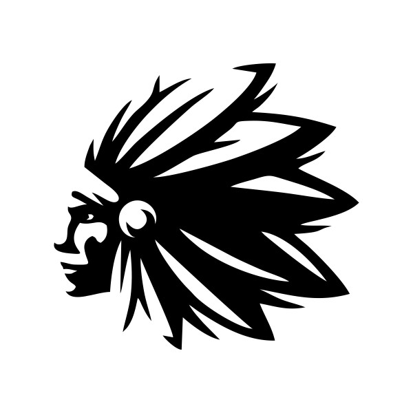 برچسب بدنه خودرو آداک طرح سرخ پوست2 کد Redskinb02