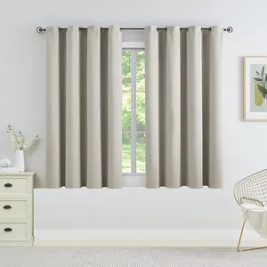 پرده مدل پانچ حریر کتان نازلی سایز 150x180 سانتی متر