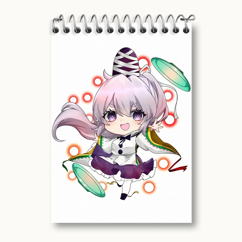 دفتر یادداشت 50 برگ خندالو مدل بازی توهو (Touhou) کد 35736