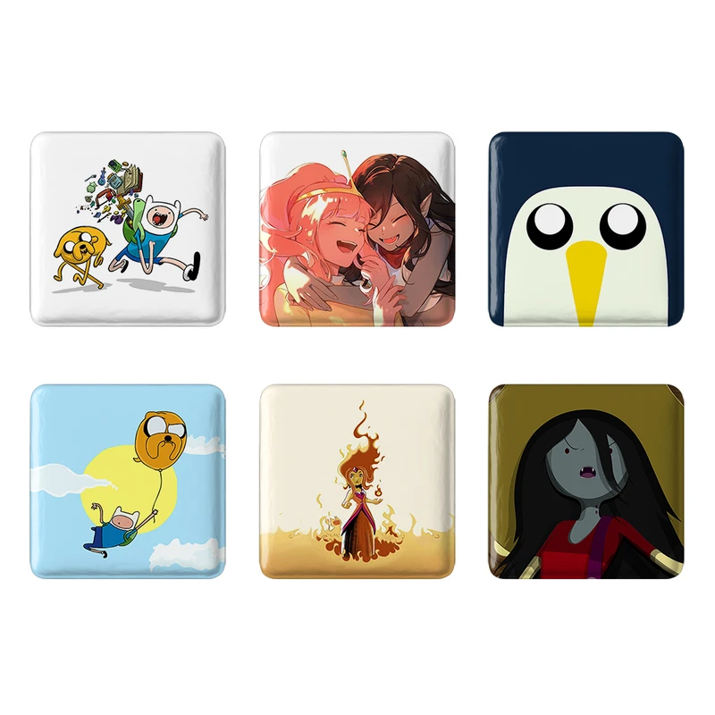 مگنت خندالو طرح انیمیشن وقت ماجراجویی Adventure Time کد 1236A مجموعه 6 عددی