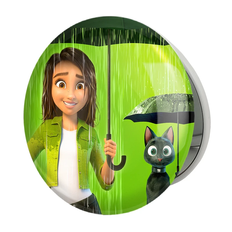 آینه جیبی خندالو طرح انیمیشن شانس لاک Luck مدل تاشو کد 26038 