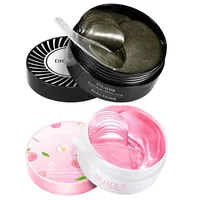 ماسک زیر چشم بایو آکوا مدل مراورید سیاه حجم 80 میلی لیتر بسته 60 عددی به همراه ماسک زیر چشم بایو آکوا مدل هلو حجم 80 میلی لیتر بسته 60 عددی