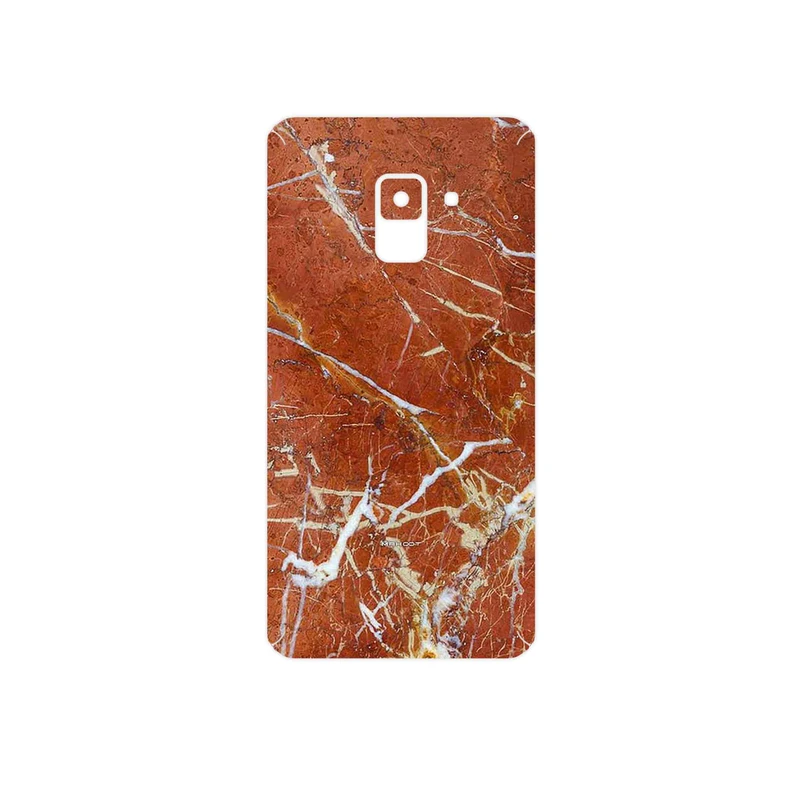 برچسب پوششی ماهوت مدل Red Marble مناسب برای گوشی موبایل سامسونگ Galaxy A8 2018