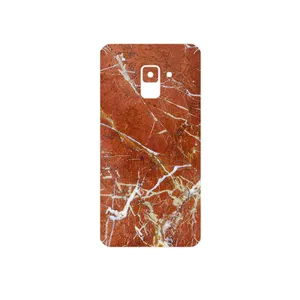 MAHOOT Red Marble Cover Sticker for Samsung Galaxy A8 2018
