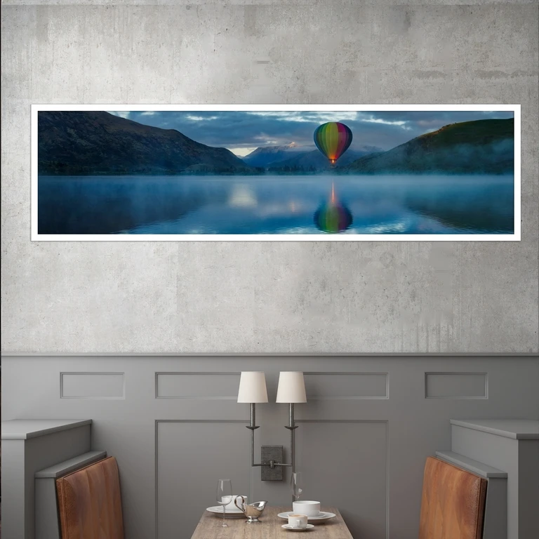 تابلو بکلیت طرح منظره دریاچه مدل کشیده W-7618