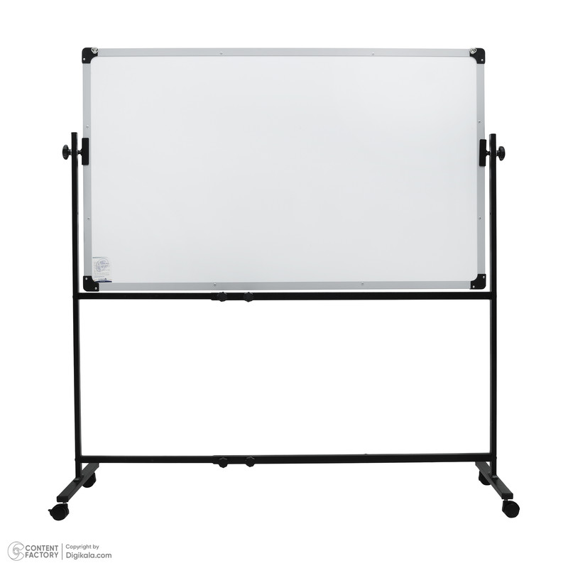 تخته وایت برد آسا برد مدل دورو سایز 90x150 سانتی متر به همراه پایه نگهدارنده