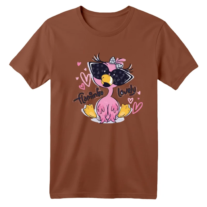 تی شرت آستین کوتاه بچگانه مدل فلامینگو