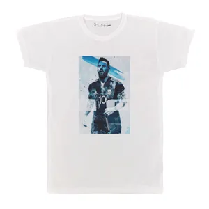 تی شرت آستین کوتاه بچگانه پرمانه طرح مسی کد pmt.6978