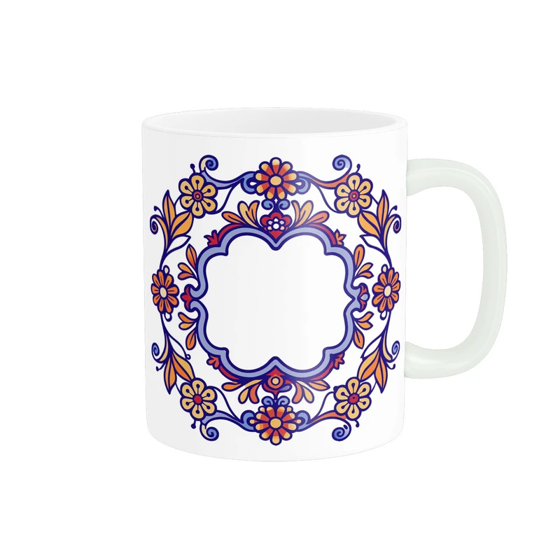 ماگ پادآفرین طرح سنتی اسلیمی ایرانی کد 1911