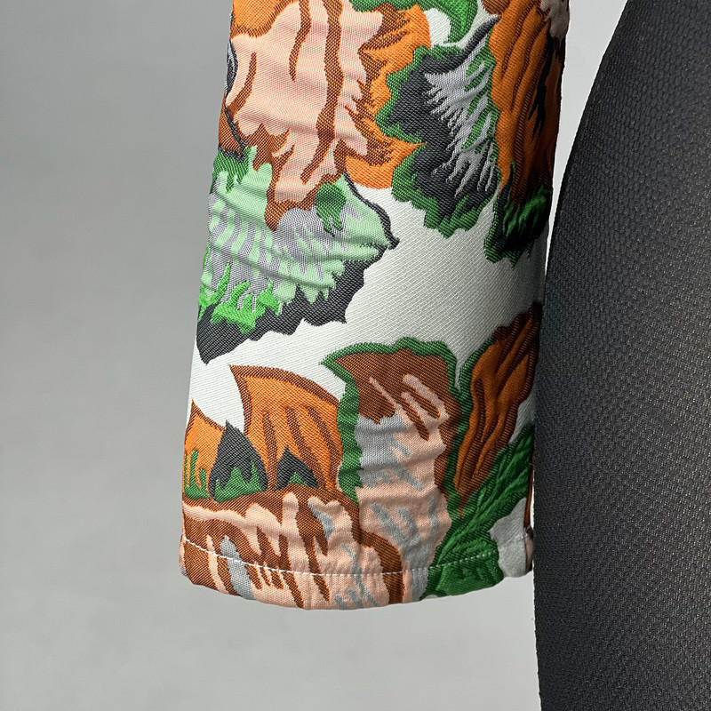 کت زنانه مدل کراپ گل دار کد AK1129