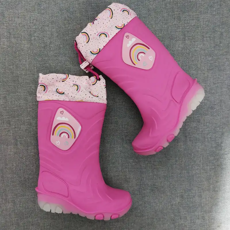 بوت چراغدار دخترانه ایمپی دیمپی مدل لوپی 02 رنگ صورتی