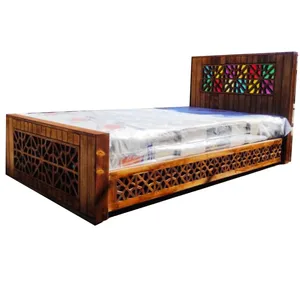 تخت خواب یک نفره مدل جواهر سایز 90x200 سانتی متر