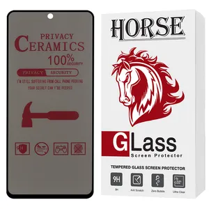 Horse CRPRH20 Privacy Screen Protector Suitable For Xiaomi Poco X3 / X3 NFC / X3 Pro / Redmi Note 9s / Note 9 Pro / Note 9 Pro Max /  Redmi K30 / K30s / K30 Pro / K30 Ultra  / Red tone L10 / V10 Mobile Phone