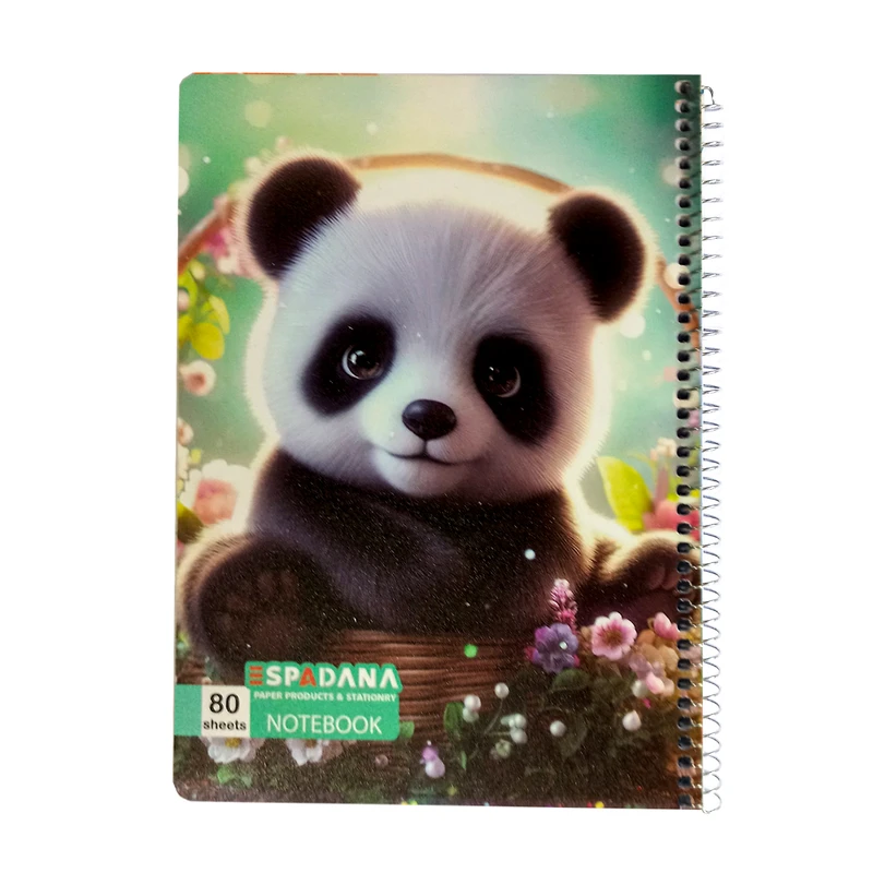 دفتر مشق 80 برگ اسپادانا طرح کیوت کد 1729