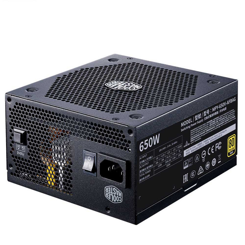 منبع تغذیه کامپیوتر کولر مستر مدل V650 GOLD V2 FULL MODULAR 3 در وبزینر منبع تغذیه کامپیوتر کولر مستر مدل V650 GOLD V2 FULL MODULAR