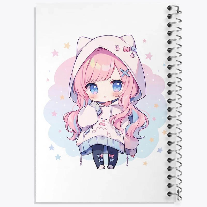 دفتر مشق 100 برگ خندالو طرح دخترانه (Girlish) کد 36897