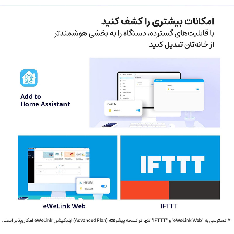 رله سوئیچ هوشمند سونوف مدل MINIR4