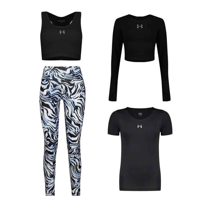 ست چهار تکه لباس ورزشی زنانه مدل 1801-4104-7101-63