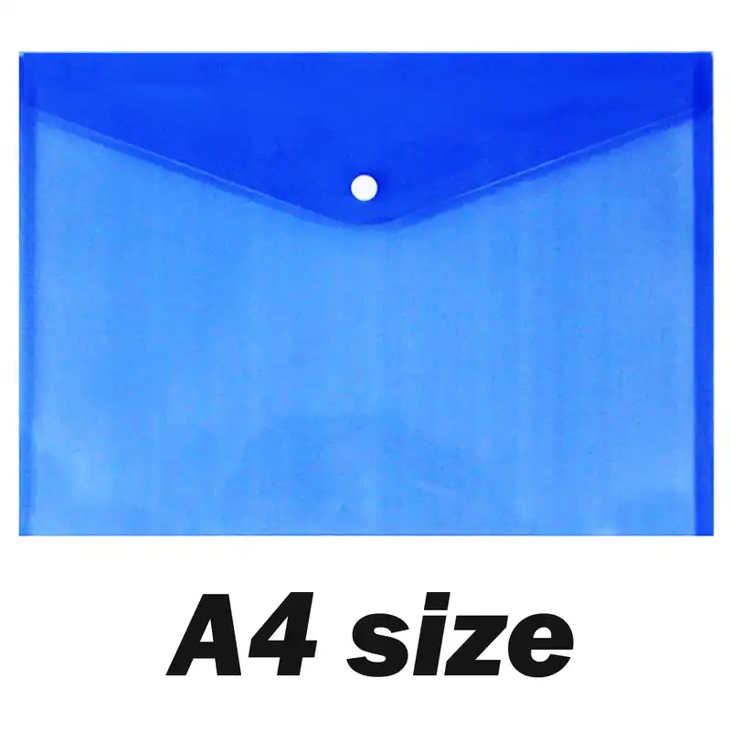 پوشه دکمه دار مدل A4 glassy بسته 24 عددی