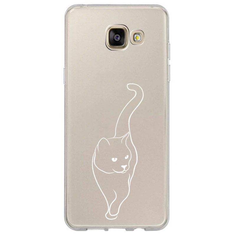 کاور مگافون طرح گربه مدل C60-W مناسب برای گوشی موبایل سامسونگ Galaxy A5 2016 / A510