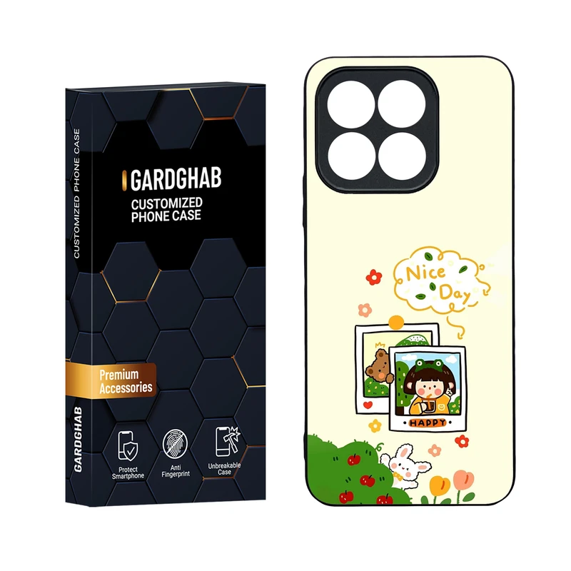 کاور گارد قاب مدل دور ژله ای دخترانه مناسب برای گوشی موبایل آنر Honor X8b 4G