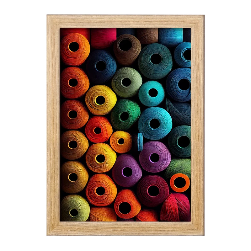 تابلو خندالو مدل نخ های رنگی کد F1524