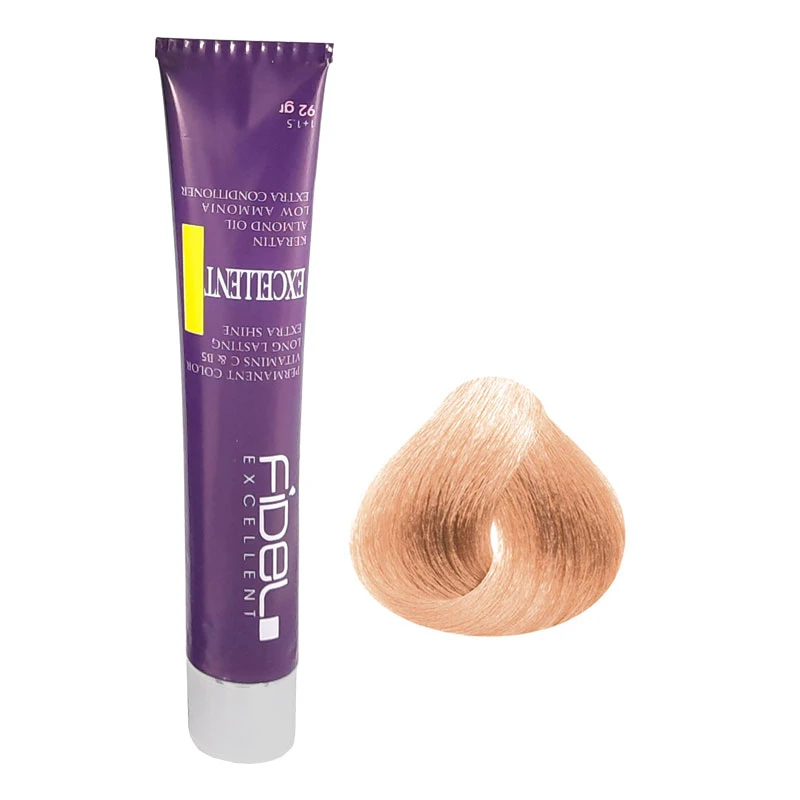 رنگ مو فیدل اکسلنت شماره 11/06 حجم 100 میلی‌لیتر رنگ سوپر پلاتینه صورتی صدفی