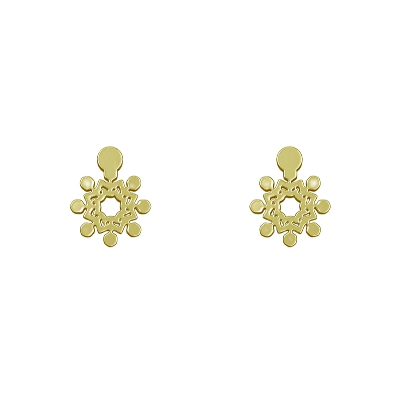 گوشواره میخی طلا 18 عیار زنانه نیکان گلد مدل NK 5689