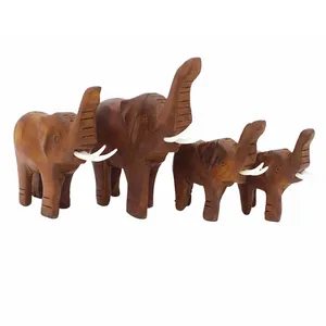 مجسمه طرح فیل مدل 01002 مجموعه 4 عددی