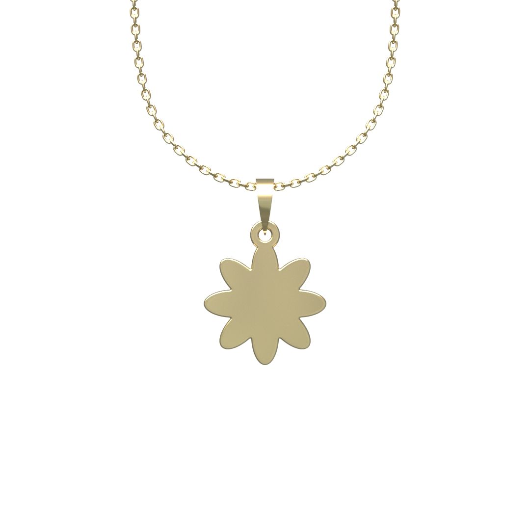 گردنبند طلا 18 عیار زنانه مدوپد مدل هندسی کد HH2-1-1196 -  - 7