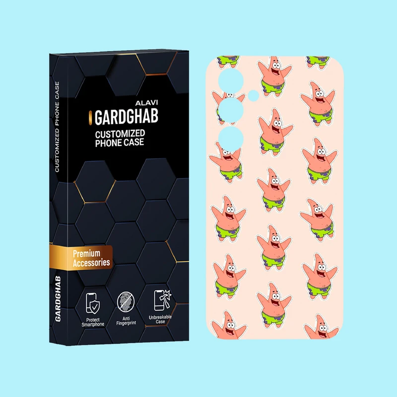 کاور گارد قاب علوی مدل پترن فانتزی مناسب برای گوشی موبایل سامسونگ Galaxy A55