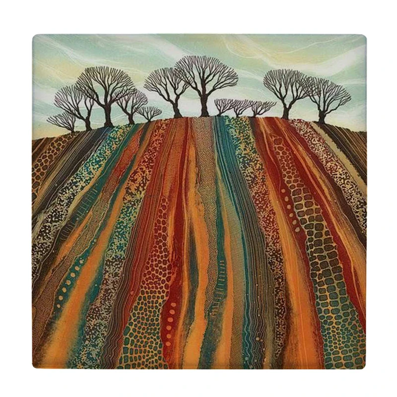 زیر لیوانی طرح تپه و درختان کد    3276321_719