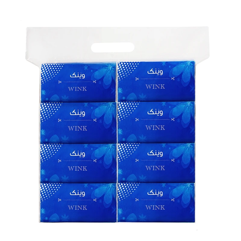 دستمال کاغذی 200 برگ دو لایه وینک مدل Soft بسته 8 عددی