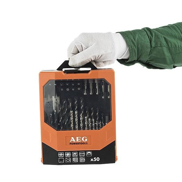 مجموعه 50 عددی سری پیچ گوشتی و مته آاگ مدل 430411-B مجموعه 50 عددی سری پیچ گوشتی و مته آاگ مدل 430411-B