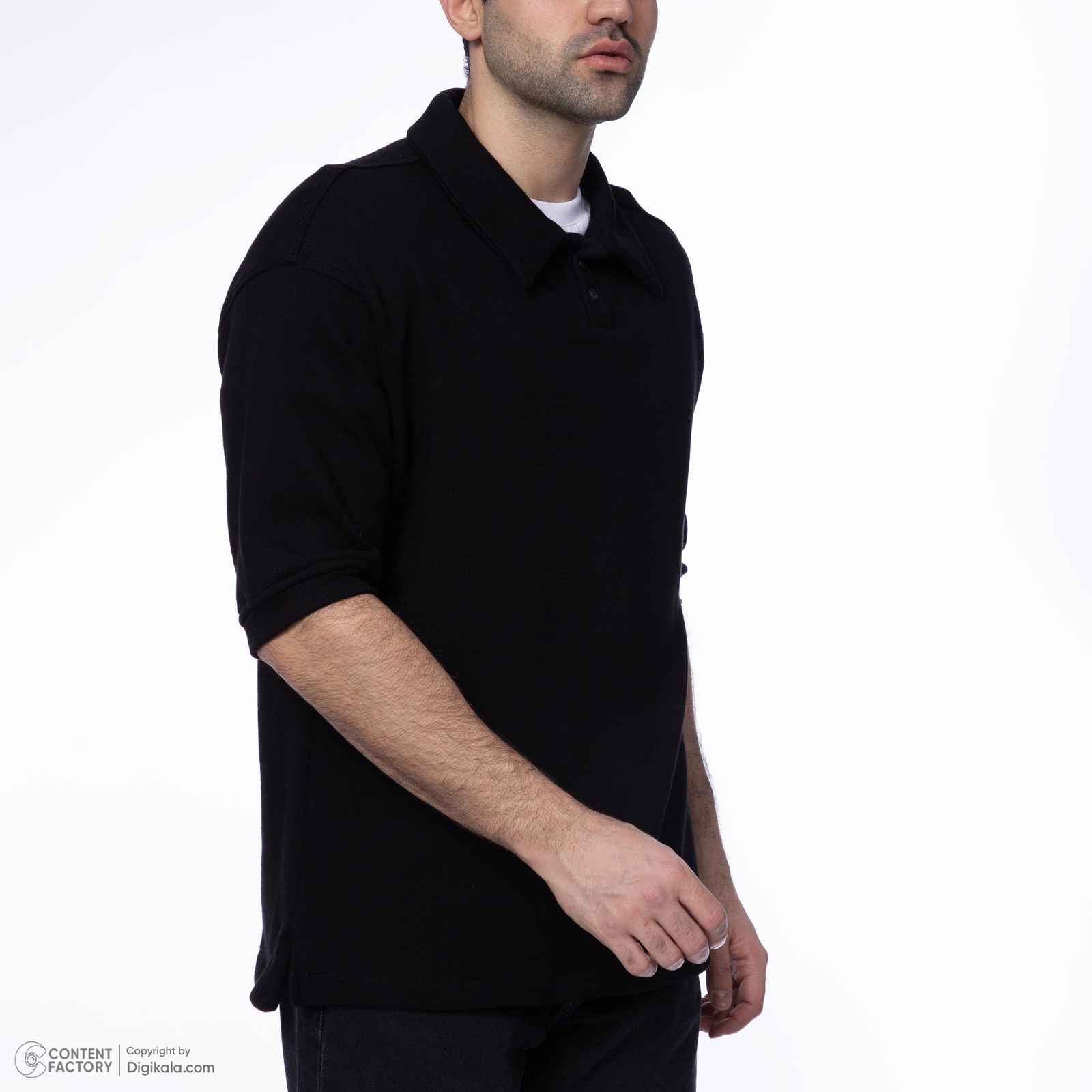پولوشرت آستین کوتاه مردانه سیکس زیرو ناین مدل 1274 رنگ مشکی -  - 4