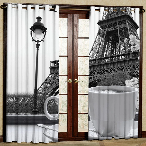 پرده مخمل پانچی کد 6261 سایز 280x140 سانتی متر