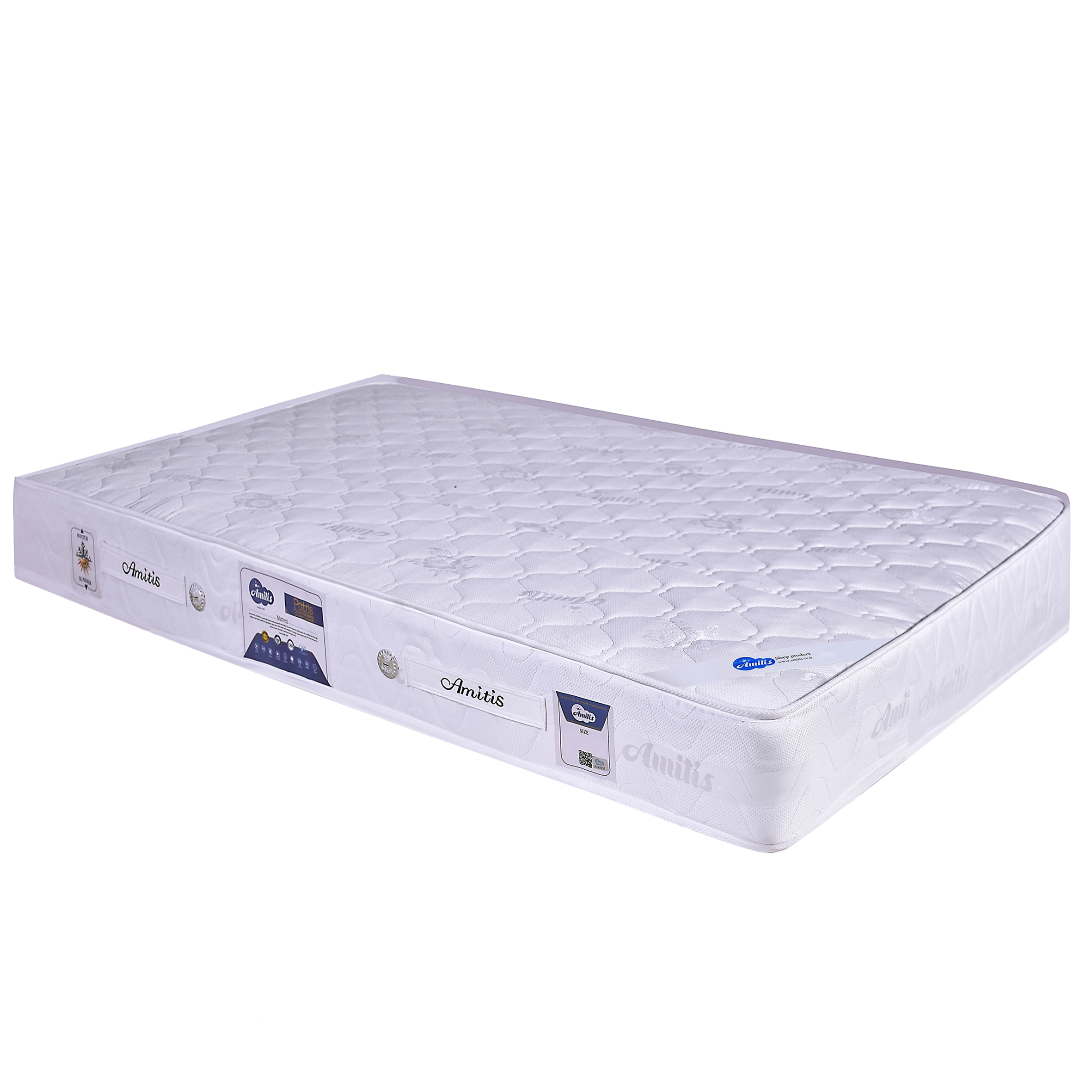 تشک آمیتیس مدل پارمیس یک نفره سایز 120x200 سانتی متر