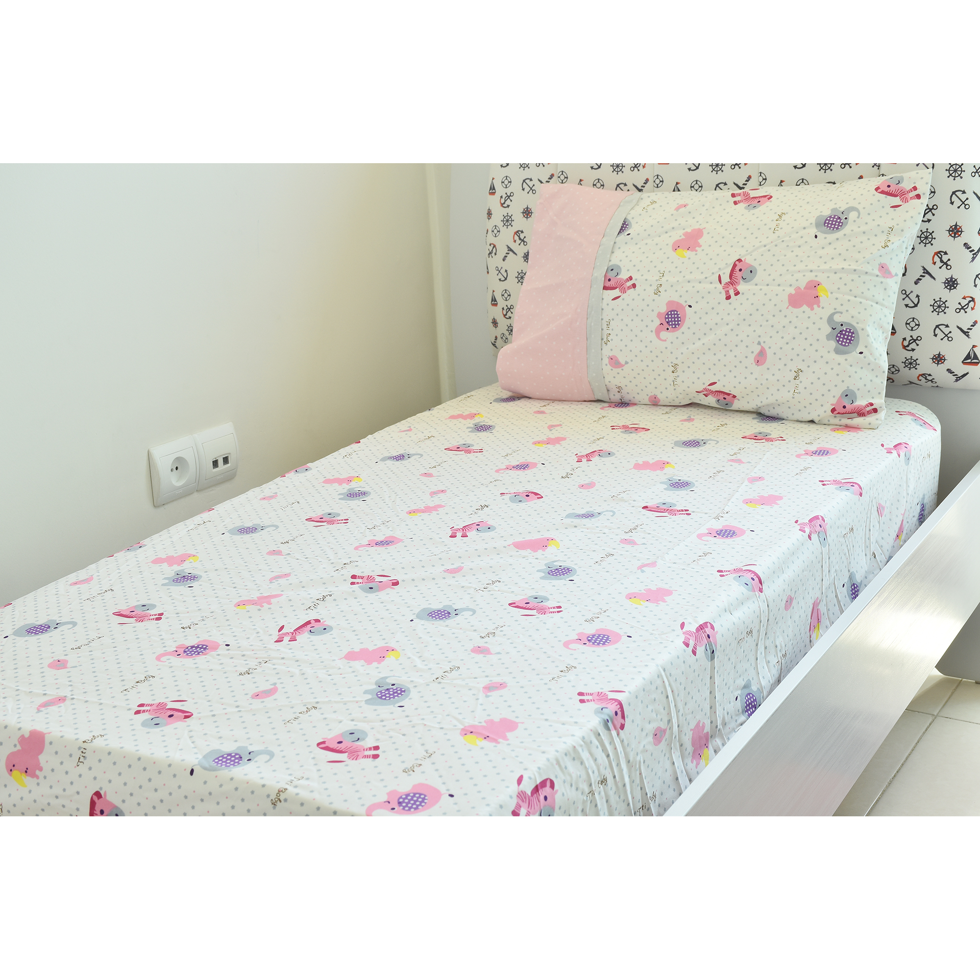 سرویس خواب 2 تکه کودک بومرنگ مدل TTB-70