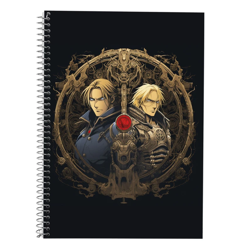 دفتر زبان 50 برگ مدوپد مدل سه خط طرح Fullmetal Alchemist کد DF2274