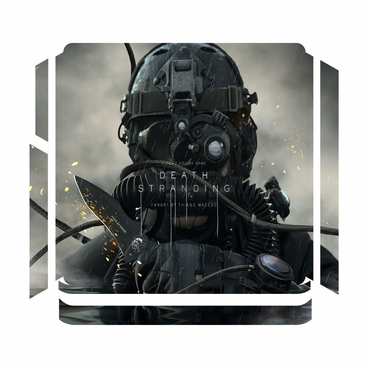 برچسب پلی استیشن ۴ اسلیم مدل Death stranding