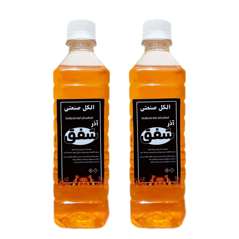 الکل صنعتی مدل شفق حجم 400 میلی لیتر بسته 2 عددی