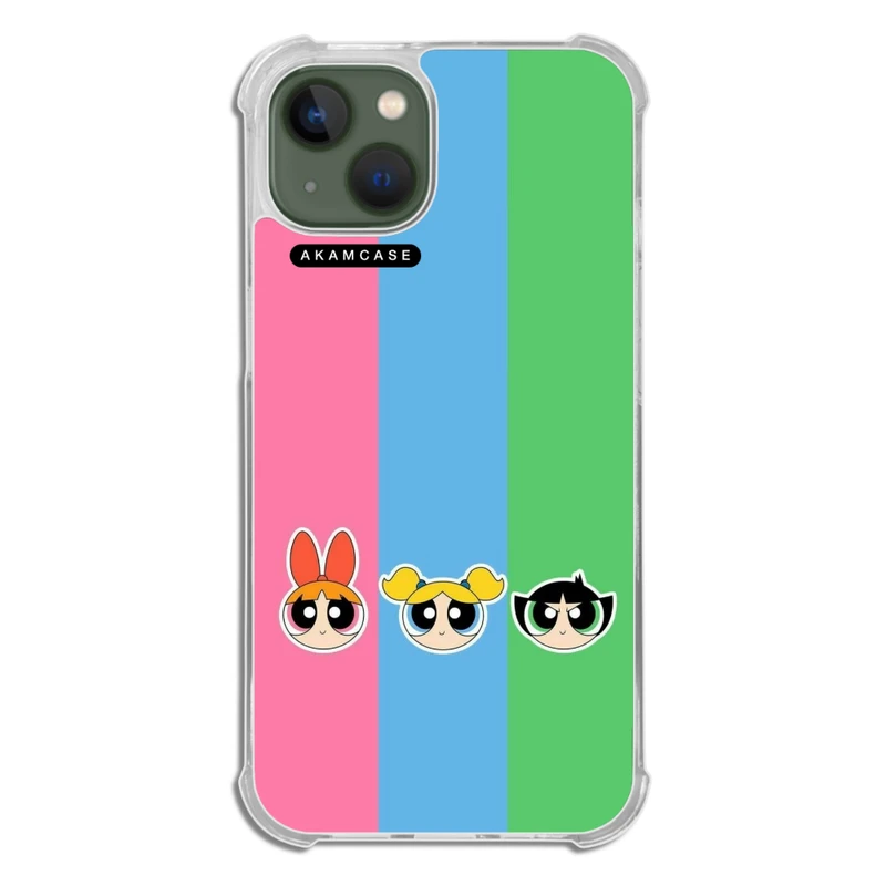 کاور آکام مدل AMCWTA13-POWER PUFF GIRLS8  مناسب برای گوشی موبایل اپل iPhone 13