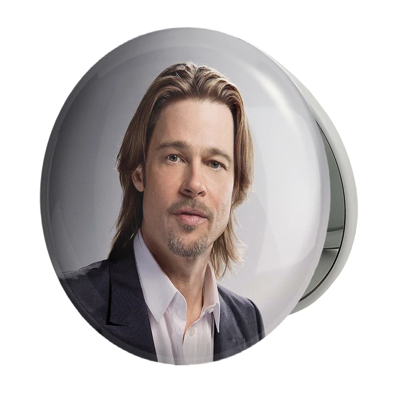 آینه جیبی خندالو طرح برد پیت Brad Pitt مدل تاشو کد 6441 