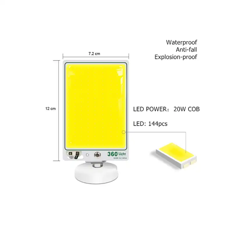 چراغ کمپینگ 360 لایت مدل TM-12 COB