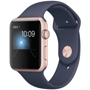 ساعت هوشمند اپل واچ سری 1 مدل 42mm Rose Gold Case with Midnight Blue Sport Band